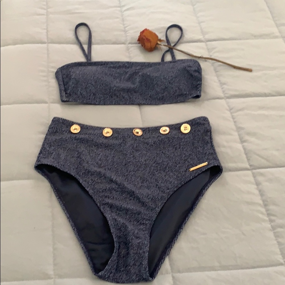 Two parts women bikini.